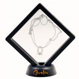J-horseshoe pendant with transparent box